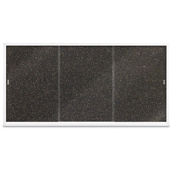 Sliding Door Indoor Enclosed Corkboard, 7